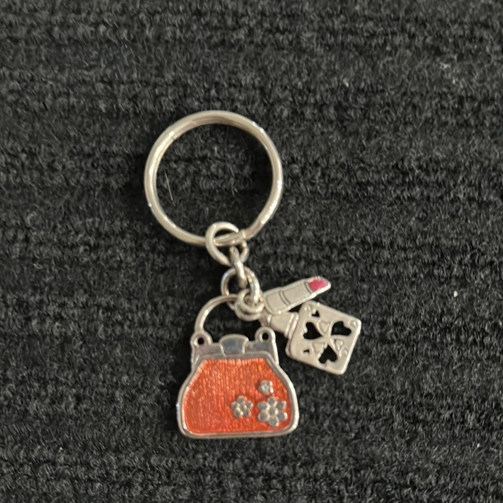 Brighton Orange and Silver Key & Card Holder
